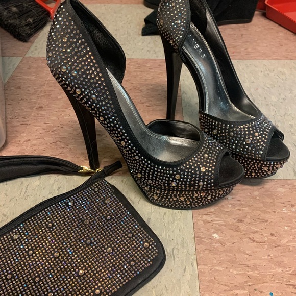 Bakers High Heels sequin/studded - Picture 2 of 3